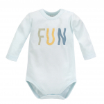 PINOKIO pikkade varrukatega bodi FUN TIME, helesinine, 74 cm, 1-02-2203-04