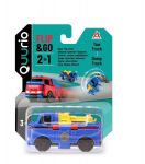 QUURIO FLIP AND GO 2-in-1 ehituss&otilde;iduks Tow Truck & Dump truck, EU463875-01