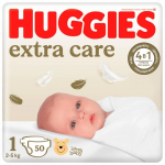 HUGGIES m&auml;hkmed EXTRA CARE 1, 2-5kg, 50 tk., 2593231