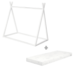 ROBA lastevoodi madratsiga, 70x140 cm, White, 1062860WEZU