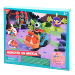 PLAYGO DOUGH plastiliinikomplekt Monster ratastel 4x60ml, 8454