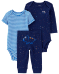 CARTER'S l&uuml;hikeste varrukatega bodi + pikkade varrukatega bodi + p&uuml;ksid, 1Q125910 69-72cm