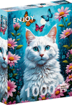 ENJOY PUZZLE pusle Valge kass, 1000 tk, 68 &times; 48 cm, Enjoy-2140