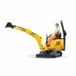BRUDER Micro excavator 8010 CTS and construction worker, 62002