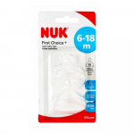 NUK silikoonlutt FIRST CHOICE+, M, 6-18 k., 2 tk., SA106