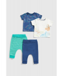 MOTHERCARE l&uuml;hikeste varrukatega t-s&auml;rk, p&uuml;ksid, 4tk., GF212