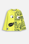 COCCODRILLO pikkade varrukatega s&auml;rk GAMER BOY KIDS, roheline, WC5143102GBK-012-122, 122 cm