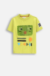 COCCODRILLO l&uuml;hikeste varrukatega s&auml;rk GAMER BOY KIDS, roheline, WC5143201GBK-012-122, 122 cm