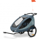 HAUCK k&auml;ru/jalgrattahaagis 2 lapsele DRYK DUO PLUS, Dark blue, 515075