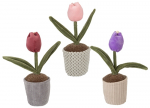 pehme m&auml;nguasi tulbi lillepott 24cm assortii, 777016