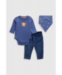 MOTHERCARE pikkade varrukatega bodi, p&uuml;ksid ja sall, IF515