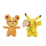 POKEMON Teddiursa ja Pikachu figuurid, 2 tk, PKW2488