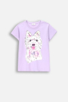 COCCODRILLO t-shirt EVERYDAY GIRL A, lillad, ZC4143204VGA-016-152, 152 cm