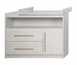 ROBA m&auml;hkimiskummut MAREN 2, Whitewashed Oak/Light grey, 1731803