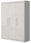 ROBA kolmeukseline kapp MAREN 2, Whitewashed Oak/Light grey, 1631803
