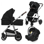 LIONELO universaalne k&auml;ru AMBER 3in1, Black silver, LO-AMBER 3IN1