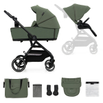KINDERKRAFT universaalne jalutusk&auml;ru YOXI 2in1, mystic green, KSYOXI00GRE2000
