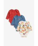 MOTHERCARE pikkade varrukatega bodi, 3 tk., ZA021