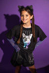 COCCODRILLO p&uuml;ksid CRAFT PUNK GIRL JUNIOR, must, ZC5119401CGJ-021-134, 134 cm