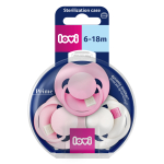 LOVI Prime silikoonist d&uuml;naamiline lutt, Peony Pink, 6&ndash;18 kuud, 3 tk, 34/455