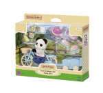 SYLVANIAN FAMILIES jalgratta- ja uisukomplekt Panda girl, 652SYL