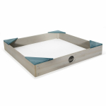 PLUM Junior puidust liivakast, sinakasroheline, 90x90x12cm, 25083