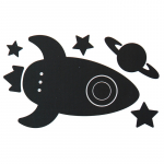 APLI KIDS must kleepuv kriiditahvel Rakett, Apli17789