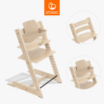 STOKKE s&ouml;&ouml;gitool koos turvakaarega TRIPP TRAPP, natural, 684500