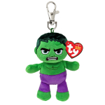 TY MINI BOOS CLIP MARVEL pliu&scaron;inis pakabukas HULK, 14 cm, TY34006