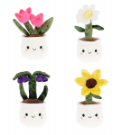 KEELTOYS pehme m&auml;nguasi lillepott 12cm, assort., SF3424