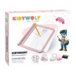 KIDYWOLF valgustusega joonistustahvel, roosa, KIDYDRAW-PRO-PI