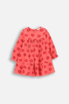 COCCODRILLO pikkade varrukatega kleit NOSTALGIC MEADOW GIRL NEWBORN, roosa, WC5128101NGN-025-086, 86 cm