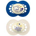 MAM Original Night Helendav &ouml;&ouml;lutt 6-16k silikoon 2tk BLUE, 411565