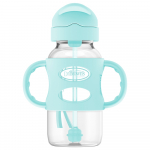 DR. BROWNS Sippy k&otilde;rrega pudel/silikoonist k&auml;epidemetega, Roheline, 270 ml, 1 pakk, WB91013