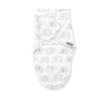 INGENUITY m&auml;hkimistekk SWADDLEME Scribble Elephant, 0 - 3 kuud, WHITE/GREY, 17261
