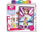 CRAYOLA v&auml;rvimiskomplekt Art History Fashion Sketch Portfolio, 26200