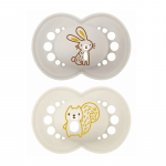 MAM Original 6-16k silikoonlutid 2 tk pakis, Silk NEUTRAL, 411560