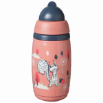 TOMMEE TIPPEE termokruus INSULATED STRAW 266ml, 12m+, pink, 447825