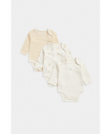 MOTHERCARE pikkade varrukatega bodi, 3tk., FE132