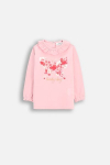 COCCODRILLO pikkade varrukatega s&auml;rk NOSTALGIC MEADOW GIRL NEWBORN, roosa, WC5143102NGN-033-086, 86 cm