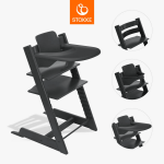 STOKKE s&ouml;&ouml;gitool koos turvakaare ja kandikuga TRIPP TRAPP, black, 685400