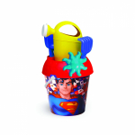 ADRIATIC Superman &auml;mbrikomplekt + kastekann, 18 cm. l&auml;bim&otilde;&otilde;t, E7246