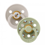 BIBS lutid STUDIO COLLECTION COLOUR ROUND, 18k+, 2 tk, Bumblebee mushroom mix
