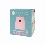 MARY'S LED &ouml;&ouml;lamp SMALL BEAR, Pink, 10 cm., MW20784