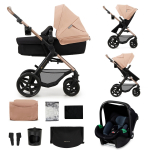 KINDERKRAFT universaalne jalutusk&auml;ru MOOV 2 AIR 3in1 EVA WHEELS, sand beige, KSMOOV02BEGEV00
