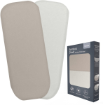 LIONELO h&auml;lli voodilina komplekt BAMBOO SHEET, 70x28 cm., 2 tk., White/Beige