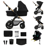 KINDERKRAFT universaalne jalutusk&auml;ru MOOV 2 4in1 AIR, pure black, KSMOOV02BLK4000