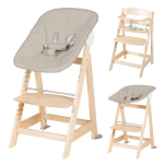 ROBA muudetav toitmisj&auml;rje tool BORN UP 2in1, Greyish quilted, 75063NAL245
