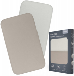 LIONELO h&auml;lli voodilina komplekt BAMBOO SHEET, 80x42 cm., 2 tk., White/Beige