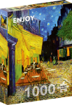 ENJOY PUZZLE pusle Kohvikuterrass &ouml;&ouml;sel, Vincent van Gogh, 1000 tk, 68 &times; 48 cm, Enjoy-1101